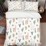 3D Cartoon Luma Cactus Quilt Cover Set Bedding Set Pillowcases 141