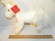 Aurora 12" Venus the White Unicorn gold Glitter Stuffed Plush Toy #30343 NWT