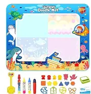 Toddler Drawing Mat, Large Doodle Mat Toy, Reusable Kids Drawing Mat, Kids Creative Play Mat, Water Coloring Mat for No Messed Creative Play for Kids, Toddler, and Children