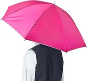 Umbrella Hat, Fishing Umbrella Hat with Elastic Band, UV Protection Umbrella Cap Adjustable Headwear for Fishing Golf Camping Beach Gardening Sunshade Outdoor
