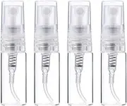 4 Pcs 2.5ml Glass Sample Spray Vials Tiny Perfume Sprayer Mini Fragrance Atomizer Perfume Sample Bottles Containers Empty
