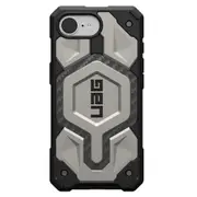 UAG Monarch Pro iPhone 16E (6.1') Rugged Case - Titanium (114497113636), 25ft. Drop Protection,5X Military Drop-Test,Built-in Magnet,10 Years Warranty