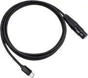 Zicojia USB C to XLR Female Cable, USB C Microphone Cable Type C Male to XLR Female Mic Link Studio Audio Cord (2M/6.6FT)