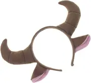 SHOWERORO Ram Horns Headband Kids Costumes Cow Headband Baby Outfits Plush Bull Ears and Horns Headband Goat Ears Cosplay Bull Horn Animal Trumpet Headgear Child Goat Horn The Cow Trajes De