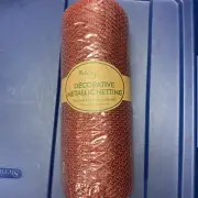 Members Mark Holiday decorative mesh metallic netting ribbon 10 yards X 10 in