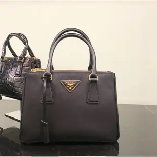 Prada Galleria 1BA896 迷你 Saffiano 手提肩背2用包 黑色