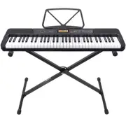 Karrera CHJ-291 61-Key Electronic Keyboard with LCD Display and Touch Response (Black)