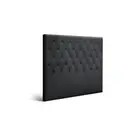 Double Size Headboard Bedhead Fabric Frame Base Charcoal