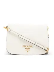 Prada Leather Crossbody Bag in White