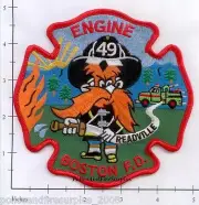 Massachusetts - Boston Engine 49 MA Fire Dept Patch - Readville Yosemite Sam