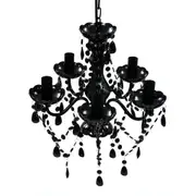 Black Crystal Light 5 Bulb Light Bulbs