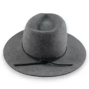 Brixton Supply Co Wesley Heather Grey Floppy Wool Felt Hat S Small 7 Brand New