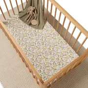 Snuggle Hunny Golden Wattle Organic Fitted Cot Sheet