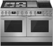 Smeg 120cm Portofino Gas Stainless Steel Upright Cooker