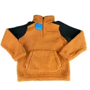 Columbia Rugged Ridge III Copper Sherpa Half Zip Fleece Pullover Youth Sz S - L