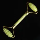 Face Body Massager Natural Gua Sha Jade Stone Roller Women Facial Massage T- _as
