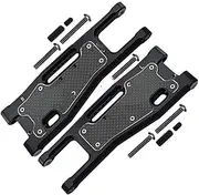 IWBR Front Lower Suspension Arm 9530 9531+ 9633 Fit for Traxxas 1/8 Sledge 4WD Monster Truck 95076-4 Upgrade Parts (Color : Black)
