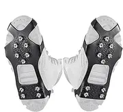 [Generic] Crampons for Hiking Boots,8-Spikes Ice Snow Grips for Ice Fishing | Winter Hiking Boots Spikes Crampons for Jogging Snow and Ice