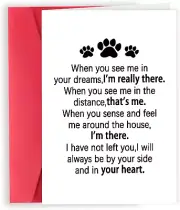 Sympathy Card for Dog Owner, Pet Loss Sympathy Gifts for Dog Cat, Pet Memorial G