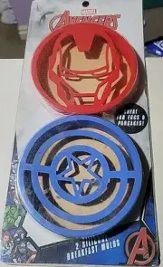 Marvel Avengers 2 Silicone Egg & Pancake Breakfast Molds New