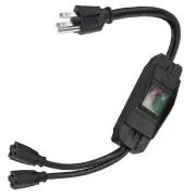 2 Way Extension Cord with On/Off LED Switch 3 Prong Extension Cord Splitter H...