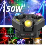 150W LED Moving Head Stage Lights Laser Light Beam DMX RGBW Home Party Club DJ