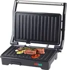 Panini Press Grill and Sandwich Maker 180 Degree Open Ceramic Plates Stainless S