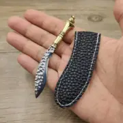 4" Mini Knife Mini Machete Knife Retro Portable Key Chain Pocket Fix Blade Knife