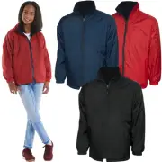 Uneek Children's Reversible Fleece Jacket Waterproof Causal Full Zip Winter Coat