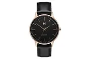 MVMT Boulevard Black Leather Ladies Slim Watch - DMB01RGBL