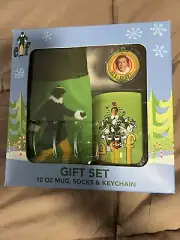 New Christmas “Elf The Movie” Christmas Holiday Gift Set Mug, Socks & Keychain