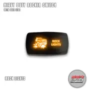 ORANGE HORIZONTAL LED Rocker Switch Dual Light 12V ON OFF For Jeep - ROCK LIGHTS (for: Jeep)