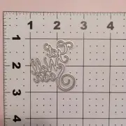 Universal Thin Metal Die Cut Tool Get Well Soon hospital illness sick good vibes