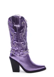 [SIMMI] Dalton-4 Cowboy Boots - Lilac