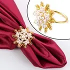 DIY Craft Table Decoration Christmas Supplies Snowflake Napkin Ring Mouth Ring