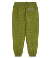 [Moschino Kids] Moschino Kids Quilted sweatpants Y 14 green