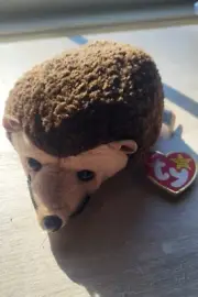 Ty Beanie Babies Prickles Hedgehog Birthday February 19 1998 Silver TAG RARE