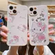 素描卡通hellokitte凱蒂貓適用iphone13手機殼蘋果12pro硅膠軟xsmax直邊女款8plus/15max全包鏡頭XR保護外殼9