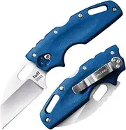 [Cold Steel] Tuff Lite 2.5" AUS8A Sheepsfoot Razor-Sharp Plain Blade 3.5" Griv-Ex Handle Pocket Folding Knife