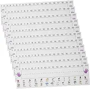 SHOWERORO 60pcs Name Sticker Desks Students Name Plates Decorations Party for Decor Desk Label Grade Nameplates Back to School Decoration Tag School Plat Number Plaque Coated Paper