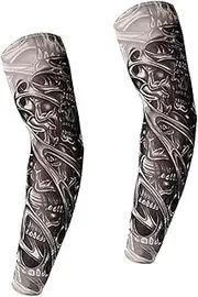 CENZICOM 2 pcs Unisex Temporary Fake Slip On Tattoo Arm Sleeves Kit Fashion Arm Protector