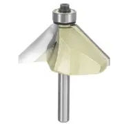 45 Degree Chamfer Router Bit 1/4" Shank 1" Cutting Edge Carbide, Gold