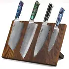 5Pcs TURWHO Kitchen Knife Japan VG10 Damascus Steel Cleaver Chef Knife Block Set