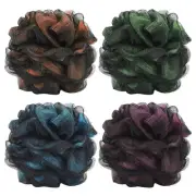 Loofah Bath and Shower Sponge Pouf, Mesh Brush Ball Exfoliating Body Scrubber...