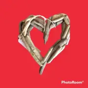New W/tags Heart Handmade Drift Wood