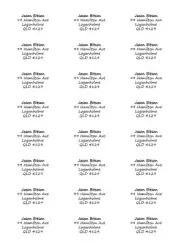 2400 x Personalised Return Address Labels / Stickers 64x33.8mm Printed SHEET B&W