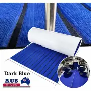 Blue EVA Foam Boat Flooring Sheet Marine Sea Decking Mat 240x90cm Self-adhesive