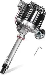 HEI Distributor 6515 65K Coil Replacement For Chevy Corvette Tach Drive 327 350 SBC 1962-1974 Ignition Distributor Black