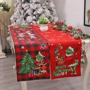 2 Pack Christmas Table Runner Dining Table Decoration for Home Party Decor