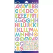 STICKO ALPHABET STICKERS - BRIGHT DOTS KABLE - MEDIUM - Approx 22mm - 3 SHEETS